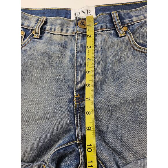 One teaspoon raider jean shorts flip cuff EUC 28 mid rise casual summer comfort - Picture 8 of 10